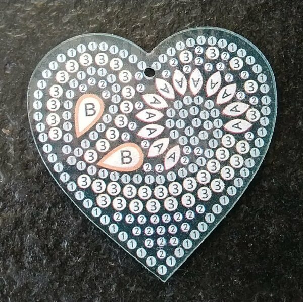 Diamond Painting Portachiavi Cuore Special - immagine 2