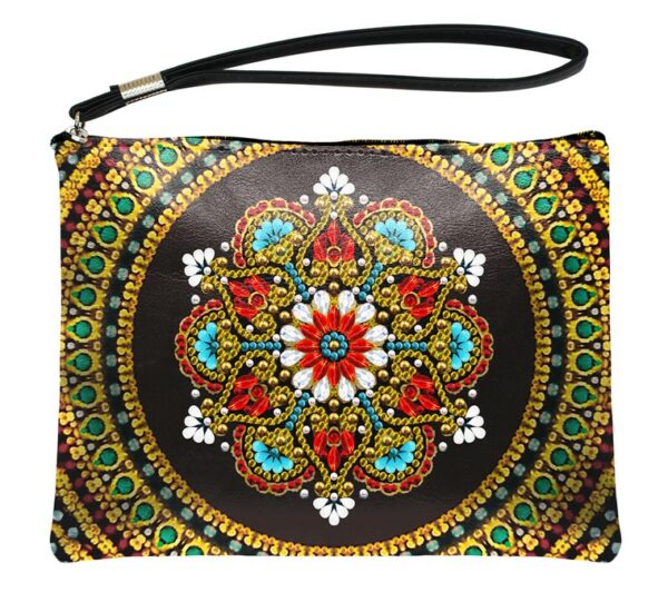 diamond painting pochette mandala black