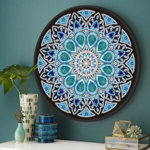 diamond painting mandala azzurro