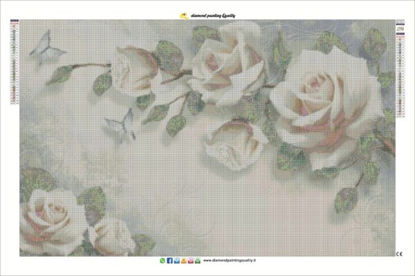 Diamond painting Romantic Roses - immagine 3