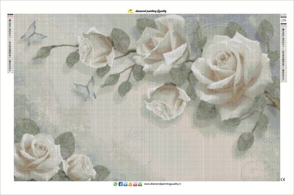 Diamond painting Rose Romantiche - immagine 3