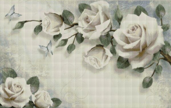 Diamond painting Rose Romantiche - immagine 2