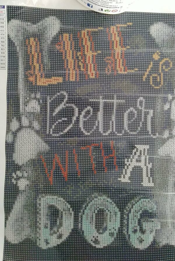 Diamond Painting Life is Dog - immagine 2