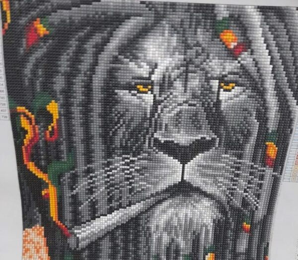 Diamond Painting Rasta Lion - immagine 3