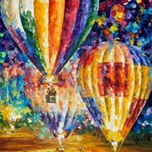 diamond painting le mongolfiere