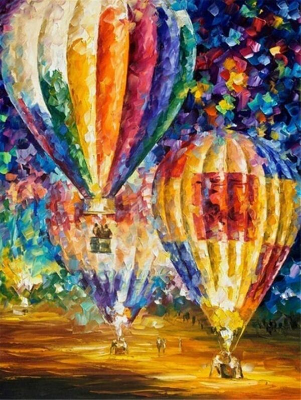 diamond painting le mongolfiere