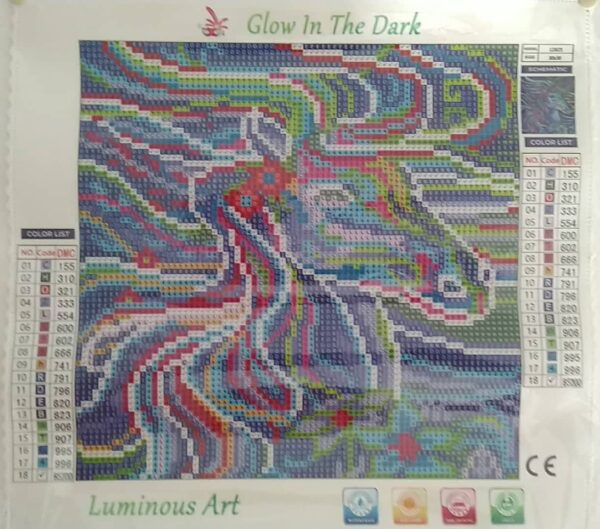 Diamond painting Luminous Horse - immagine 2