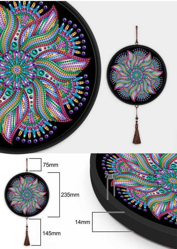 Diamond Painting Mandala Pinwheel - immagine 3