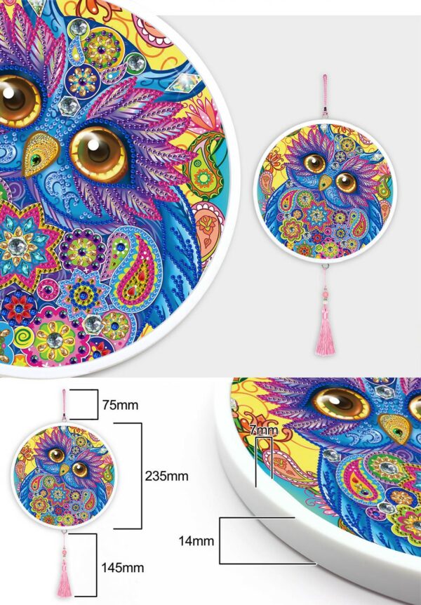 Diamond Painting Gufo Crystal - immagine 3