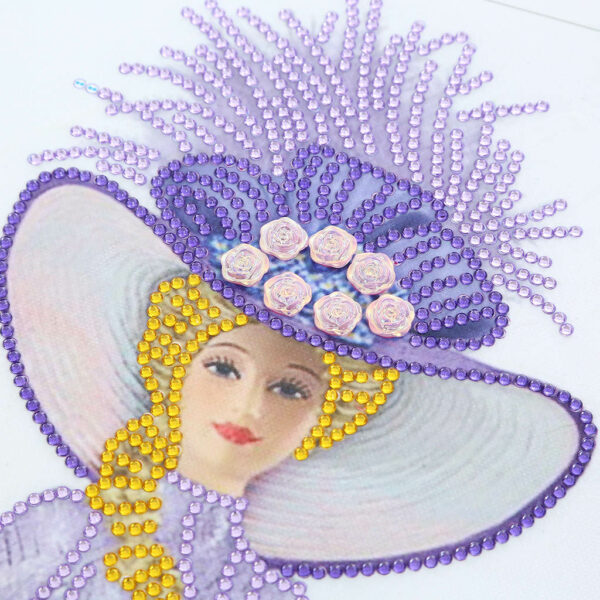 Diamond Painting Dama Lavanda - immagine 3