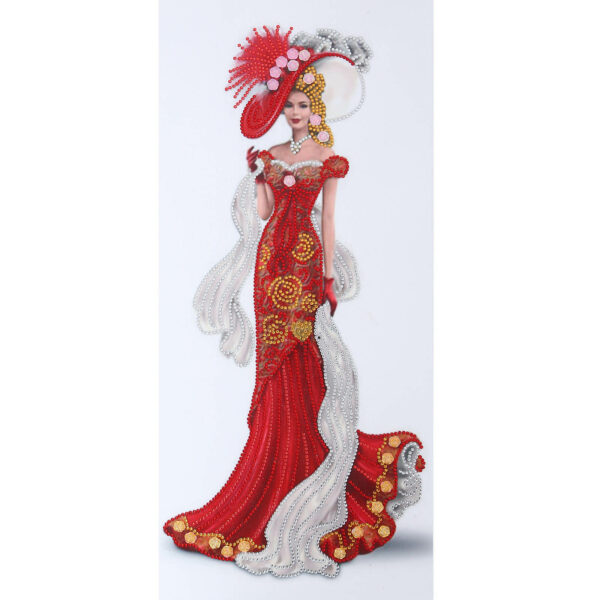 Diamond Painting Dama Rossa - immagine 2
