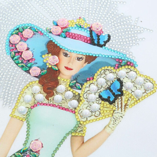 Diamond Painting Dama Azzurra - immagine 3