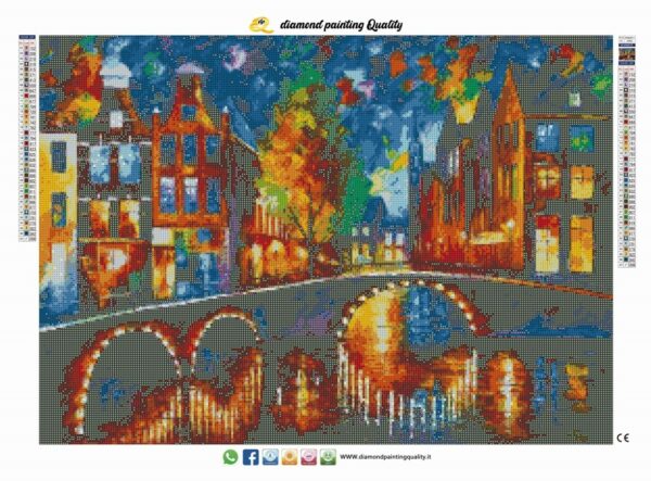 Diamond Painting Romantic Bridge - immagine 2