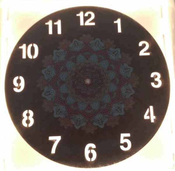 Diamond Painting Orologio Mandala Luminoso - immagine 2