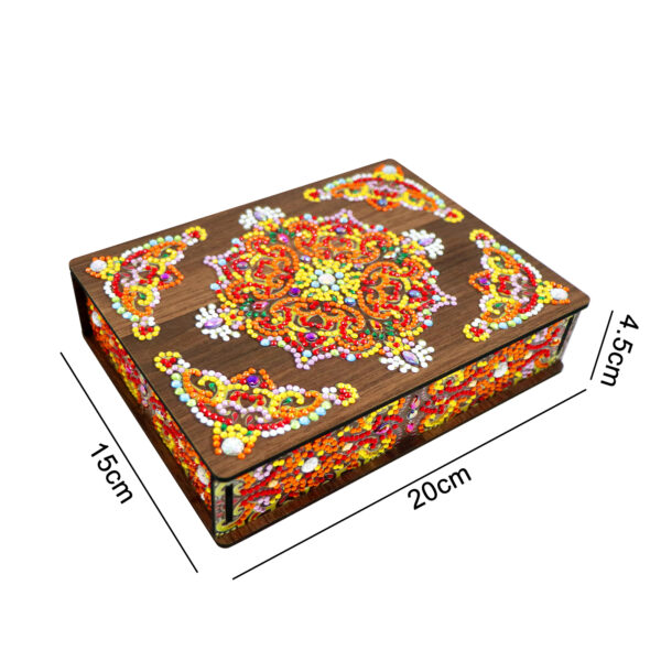 Diamond Painting Portagioie Orange Mandala - immagine 2