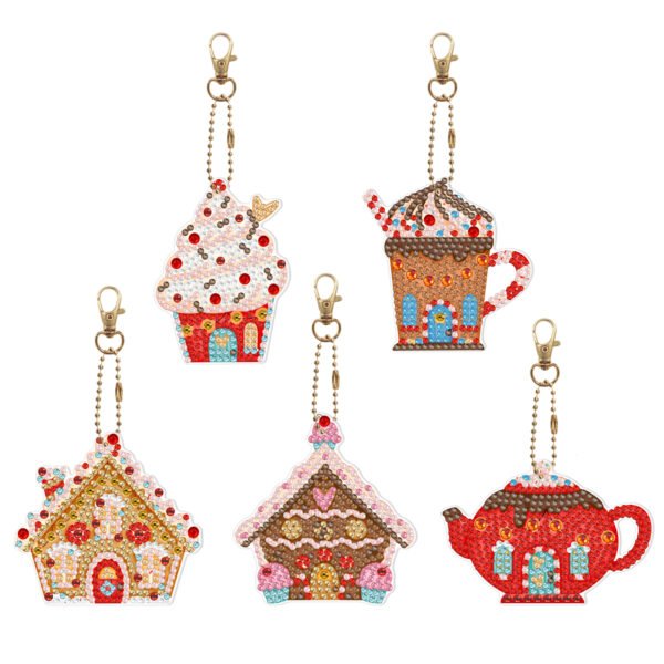 Diamond painting Portachiavi Sweet House