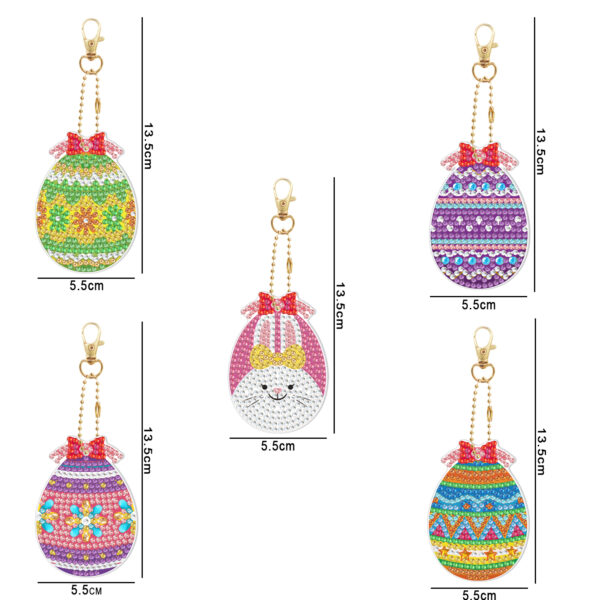 Diamond painting Portachiavi Color Eggs - immagine 2