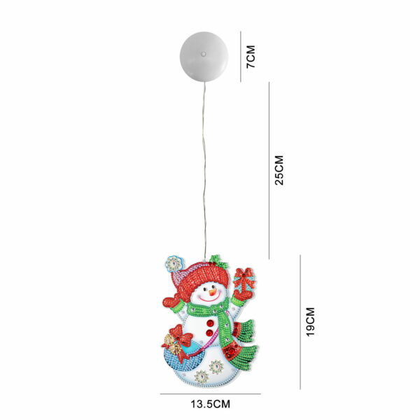Diamond painting Snowman Lamp - immagine 2