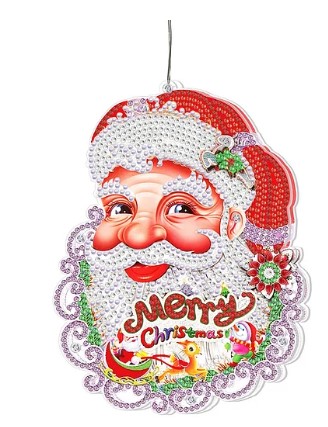 Instarry 5D Diamond Painting Kit Completo - Quadro Babbo Natale 60x40cm, Tela HD Con Diamanti Rotondi, Regalo Creativo