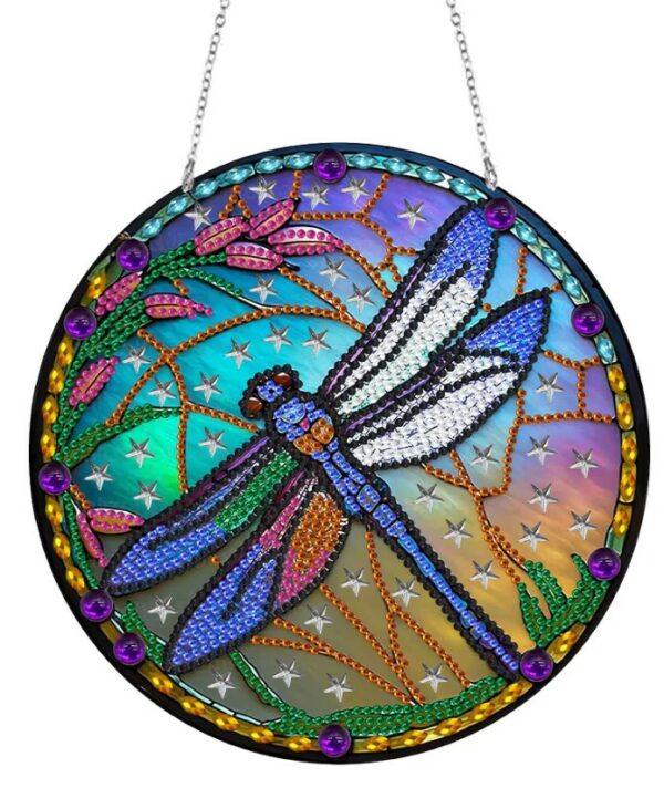 Diamond Painting Ghirlanda Libellula