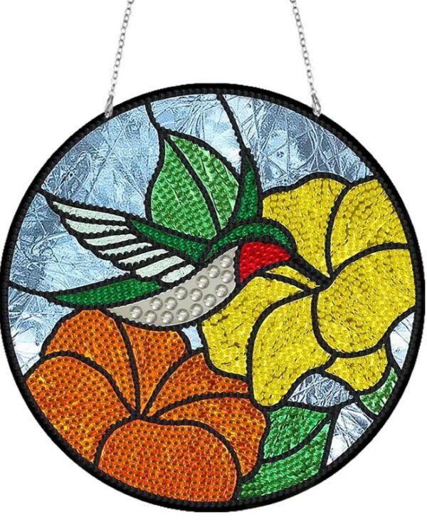 Diamond Painting Ghirlanda Colibrì